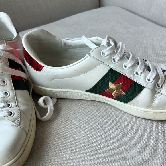 Gucci lightning bolt sneakers men 8 and 9.5-10 women - Picture 5 of 7